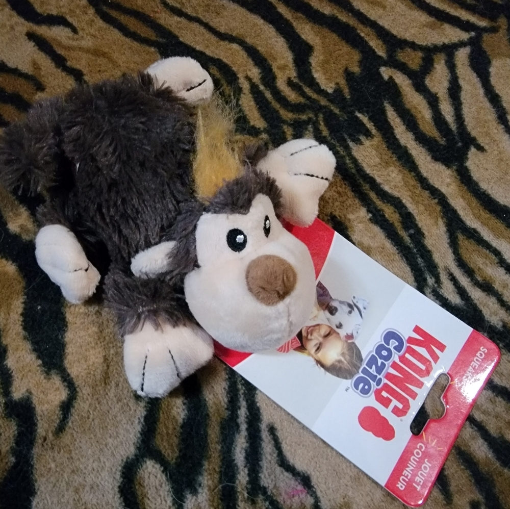 KONG Dog Cozie Monkey Plush Toy - Sz Small Ea. New!